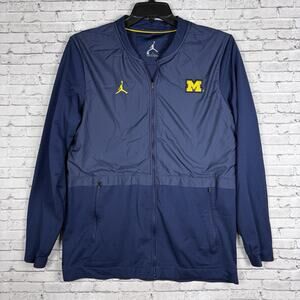 Air Jordan Michigan Wolverines Varsity Jacket Full Zip Size Large
